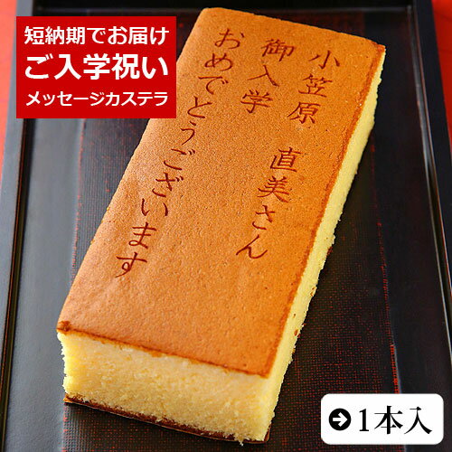 ご入学祝い 名入れ オリジナル メッセージ入り カステラ 0.6号 1本入 化粧箱入り 短納期| お返し 名入れ お菓子 お祝い 祝い プレゼント 内祝い ギフト スイーツ お礼 入学祝い 贈り物 名前入り 入学 記念品 文字入れ 短納期 小学校 オーダー 祝 お配り ノベルティ