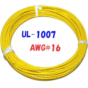 黄色 10m 切断販売 三山電線 機器配線用 耐熱ビニル電線 UL1007 定格 300V 80℃ AWG16 305m巻から切断販売 UL規格ビニル電線で一番ポピュラーな配線用電線