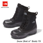 The North Face NF51960 KK Snow Shot 6” Boots TX V TNF Black　 ザ ノースフェイス スノーショット6”ブーツテキスタイルV（ユニセックス））(KK)TNFブラック×TNFブラック 降雪　雪かき　スキー　スノボー　除雪作業に！