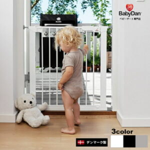 【今だけP3倍!】正規品『ベビーゲート』 ベビーダン ベビーフェンス セーフティーゲート 突っ張り 赤ちゃん ベビー用品 ワイド 玄関 廊下 キッチン 階段上 安全対策 柵 シンプル おしゃれ 開け閉め簡単 白 ホワイト ブラック 転落 侵入防止 babydan プレミア BD104