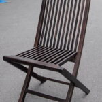 ポピュラー折り畳みチェア（2脚入）（20807）（ジャービス商事）ファニチャー　家具　チェアー　イス　椅子　インテリア　室内向き　チーク　木製