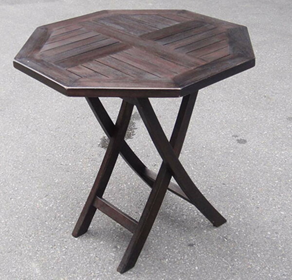 ポピュラー折り畳みテーブル（20806）（ジャービス商事）ファニチャー　家具　インテリア　室内向き　机　チーク　木製