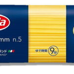 バリラ スパゲッティNO.5（1.8mm）450gバリラのパスタの中で最もポピュラーなロングパスタ。デュラム小麦のセモリナを使用したパスタはご家庭でもプロの味をお楽しみいただけます。太目の1.8mmはもちもちプリプリの食感。