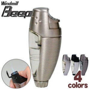 ビープ3 ターボライター 全4色 BE3 ウインドミル ガス注入式 バーナーフレーム ライター【店長オススメ】