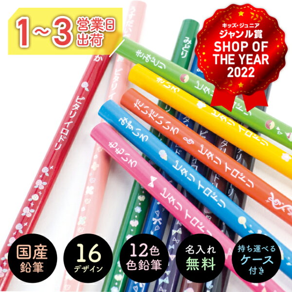 名入れ 色鉛筆 国産 日本製 卒園 記念 小学校 入学祝い ピタリ イロドリ 12色 セット 鉛筆 えんぴつ エンピツ 名前 名入り 名前入り なまえ 名入れえんぴつ 鉛筆名入れ 1000円以下 プチギフト 名入れ