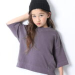 【SALE／20%OFF】devirock ピグメント加工コクーンTシャツ トップス 長袖 長そでデビロック 子供服 キッズ デビロック カットソー キッズカットソー パープル ブラウン グリーン イエロー ピンク グレー ベージュ 【RBA_E】