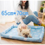 ペットベッド 犬のベッド 夏用 猫ベット 夏 夏用ベッド 犬 猫 ひんやり 可愛い ペット用クールソファ ベッド 角型 XLサイズ 65cm*70cm 大型犬 中型犬
