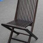 ガーデンチェア　ポピュラー折り畳みチェア　2脚入 椅子 ガーデンファニチャー 塗装品 屋根下用 送料無料