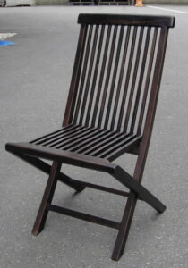 ガーデンチェア ポピュラー折り畳みチェア 2脚入 椅子 ガーデンファニチャー 塗装品 屋根下用 送料無料